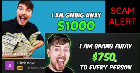 mr beast $1000 giveaway|Mr Beast $1000 giveaway: website scam & pop